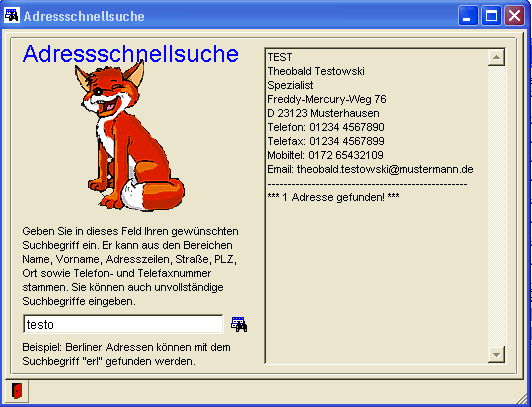 Adressen selektieren